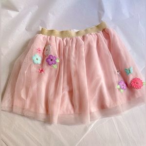 Carter’s girls Flower Tulle Tutu Skirt (4T)🌸